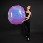 Шар 3D (60''/152 см) Сфера, Сиреневый, Хамелеон, 1 шт. в уп., 24948