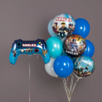 Шар (28''/71 см) Фигура, Геймпад, Блоки, Любимая игра, 1 шт. в уп., 27000P