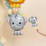 Шар (13''/33 см) Мини-фигура, Слоненок, 5 шт. в уп., 943463