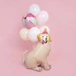 Шар 3D (38''/97 см) Лабрадор в колпачке, 1 шт. в уп., 26604