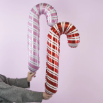 Шар (33''/84 см) Фигура, Леденец трость (надув воздухом), Розовый, 1 шт., 23157