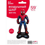 Шар 3D (59''/150 см) Фигура на подставке, Герой Паук, 1 шт. в уп., 26432
