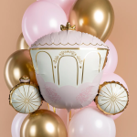 Шар (34''/86 см) Фигура, Карета принцессы, 1 шт., 27625