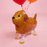 Шар 3D (23''/58 см) Ходячая Фигура, Терьер, Коричневый, 1 шт., R259