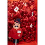 Шар (32''/81 см) Сердце, Красный, 1 шт., 206500R