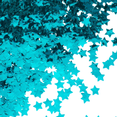Конфетти фольга Звезда, Голубой, Металлик, 1,5 см, 50 г., 6015297
