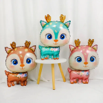 Шар (29''/74 см) Фигура, Олененок, Коричневый, 1 шт., 21976