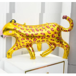 Шар (46''/117 см) Фигура, Леопард, Золото, 1 шт., 19669