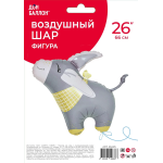 Шар (26''/66 см) Фигура, Милый Ослик, 1 шт. в уп., 26425