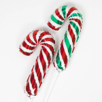 Шар (12''/30 см) Мини-фигура, Леденец трость, Красный/Зеленый, 1 шт., 902844VE
