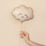 Шар (11''/28 см) Мини-фигура, Облако, Кремовый, Матовый, 1 шт., 902842MCL