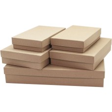 Набор коробок Крафт, 35*25*6 см, 5 шт. в упак. , АТБ48