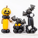 Шар (22''/56 см) Фигура, Страшная тыква на Хэллоуин, Оранжевый, 1 шт., G72067