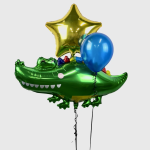 Шар (41''/104 см) Фигура, Яркий крокодильчик, 1 шт., 21771