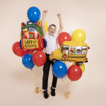 Шар (25''/64 см) Фигура, Школьный рюкзак, 1 шт. в уп., 25394-P