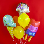 Шар (28''/71 см) Фигура, Мороженое, Вафельный рожок, 1 шт., R390