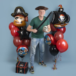 Шар (33''/84 см) Фигура, Пират, 1 шт., 901902