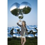 Шар 3D (60''/152 см) Сфера, Серебро, 1 шт. в уп., 24009