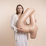 Шар (40''/102 см) Цифра, 4 Slim, Винтажная роза, Матовый, 1 шт., 901914MVR