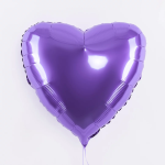 Шар (18''/46 см) Сердце, Сиреневый, 1 шт., 201500L