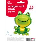 Шар (33''/84 см) Фигура, Лягушка, Зеленый, 1 шт. в уп., 19188P