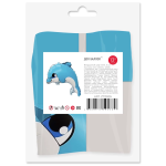 Шар с клапаном (13''/33 см) Мини-фигура, Маленький дельфин, 5 шт. в уп. (цв.этик.), 27139S5