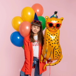 Шар (47''/119 см) Фигура, Леопард в солнечных очках, 1 шт. в уп., 26109P