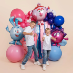 Шар (38''/97 см) Фигура, Смешарики, Ежик, 1 шт. в уп., 515102