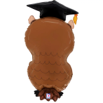 Шар 3D (30''/76 см) Фигура, Сова Выпускник, 1 шт. в уп., 25346-P