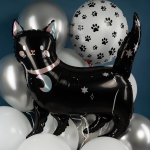 Шар (38''/97 см) Фигура, Звездная кошка, Черный, 1 шт., 24563