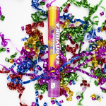 Пневмохлопушка (24/60 см), Праздничный фейерверк, Серпантин фольга, Ассорти, 1 шт., 823167