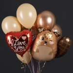 Шар (21''/53 см) Фигура, Милый Бобр, 1 шт. в уп., G72181-P