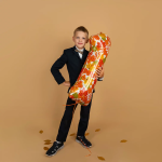 Шар (34''/86 см) Цифра, 1 Сентября, Осенние листья, 1 шт. в уп., R819