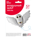 Шар (51''/130 см) Фигура, Полярная сова, 1 шт. в уп., 27297