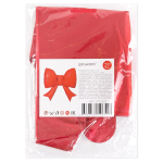 Шар с клапаном (21''/53 см) Фигура, Бант (надув воздухом), Красный, Сатин, 5 шт. в уп. (цв.этик.), 27325S5