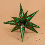 Шар 3D (26''/66 см) Звезда, Составная, Новогоднее настроение, 1 шт. в уп., 23949