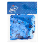 Конфетти фольга Круг, Королевский синий, Хром, 1 см, 50 г., 6015422