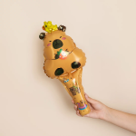 Шар ручной, с клапаном (20''/51 см) Фигура, Капибара с ягодкой, 1 шт., 27084