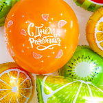 Шар (26''/66 см) Фигура, Долька лайма, 1 шт., 15259