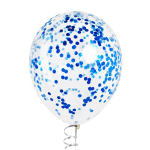 Конфетти фольга Круг, Королевский синий, Хром, 1 см, 50 г., 6015422