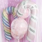 Шар (35''/89 см) Фигура, Леденец трость, Розовый, 1 шт., G72093