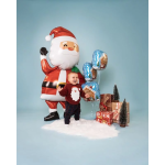 Шар (60''/152 см) Фигура, Дед Мороз с подарками, 1 шт. в уп., 25147-P