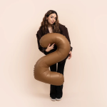 Шар (40''/102 см) Цифра, 2 Slim, Шоколад, Матовый, 1 шт., 901912MCH