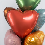 Шар (19''/48 см) Сердце, Медный, Бохо, 1 шт., 228171