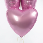 Шар (19''/48 см) Сердце, Мистик, Фламинго, Сатин, 1 шт., 758168
