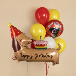 Шар (43''/109 см) Фигура, Таксик с кексиком, 1 шт. в уп., 25525-P