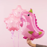 Шар (22''/56 см) Цветок, Сакура, Нежно-розовый, 1 шт., 23237