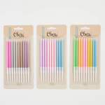 Свечи Нежные цвета, Макарунс, 0,5*10 + 5 см, 10 шт. с держат., 802928