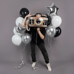 Шар (26''/66 см) Фигура, Фотоаппарат, 1 шт. в уп., 26431