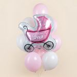 Шар (29''/74 см) Фигура, Коляска для дочки, 1 шт. в уп., 940493